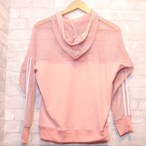 Athletic Bundle — Pink Mesh Hoodie/Black Leggings - Picture 3 of 6